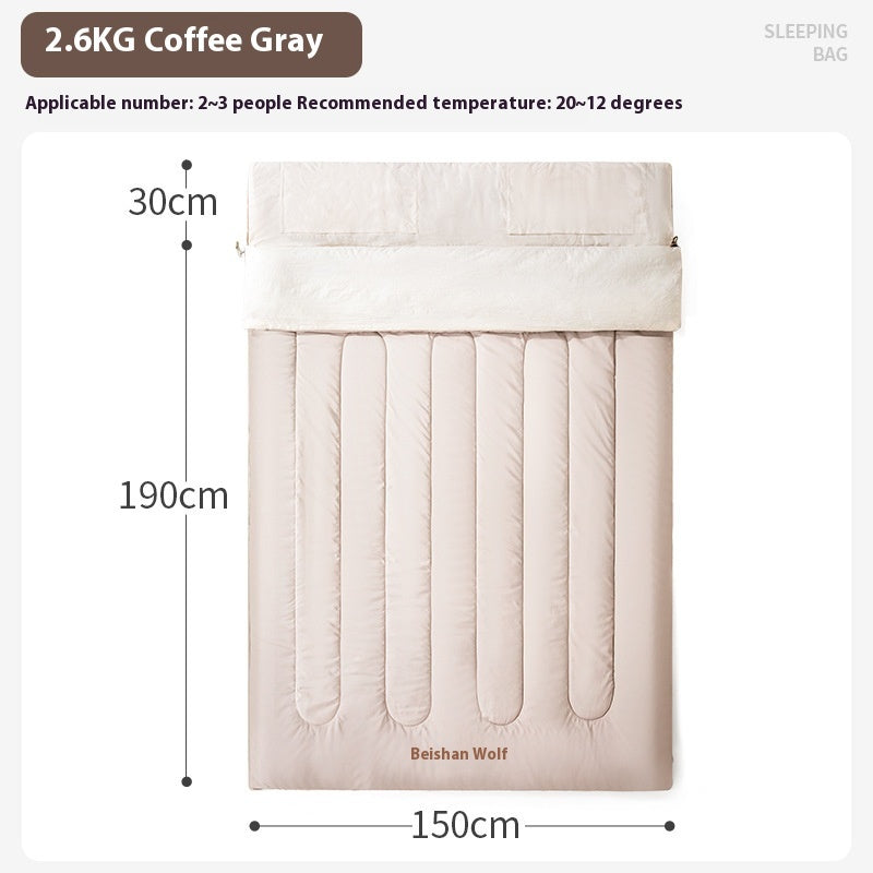 Double Thickened Cold-Proof Camping Sleeping Bag