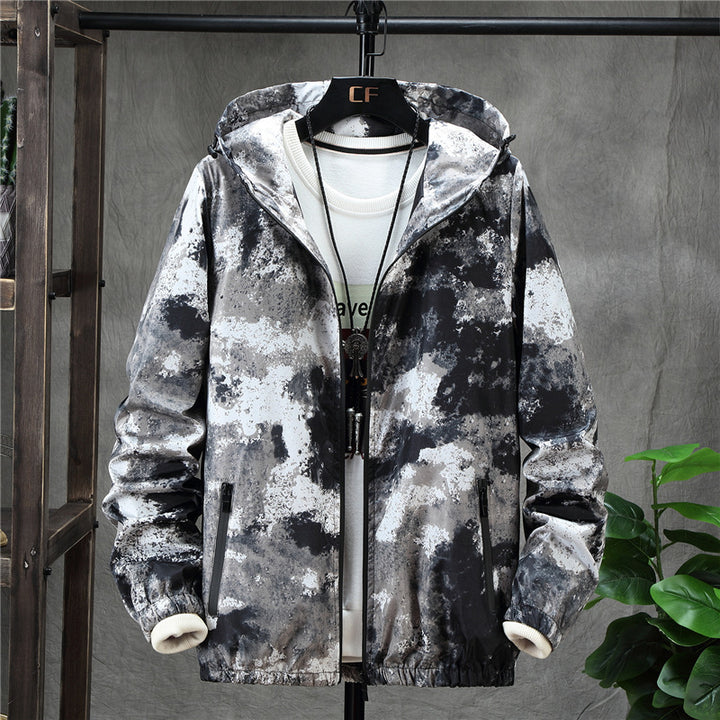 Men’s Camouflage Patchwork Jacket