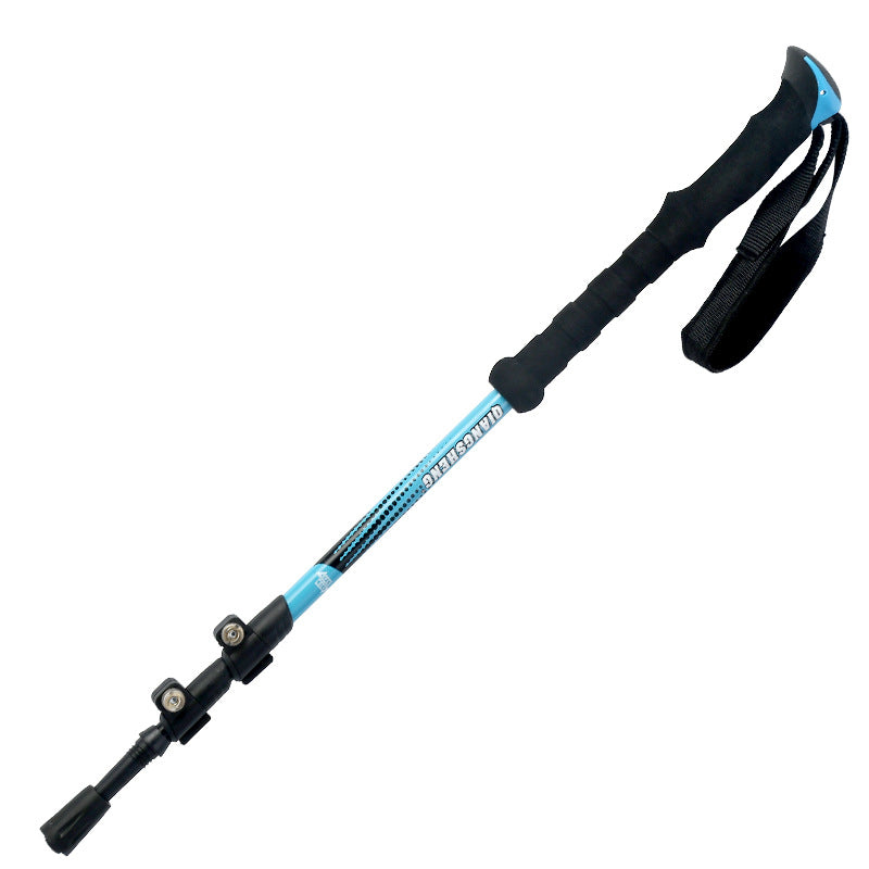Telescopic Trekking Pole Outer Lock Straight Handle