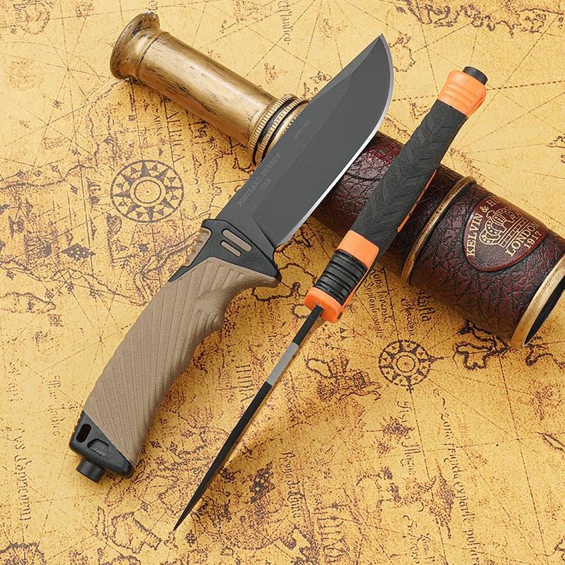 High Hardness Outdoor Tactical Fixed Blade Straight Knife