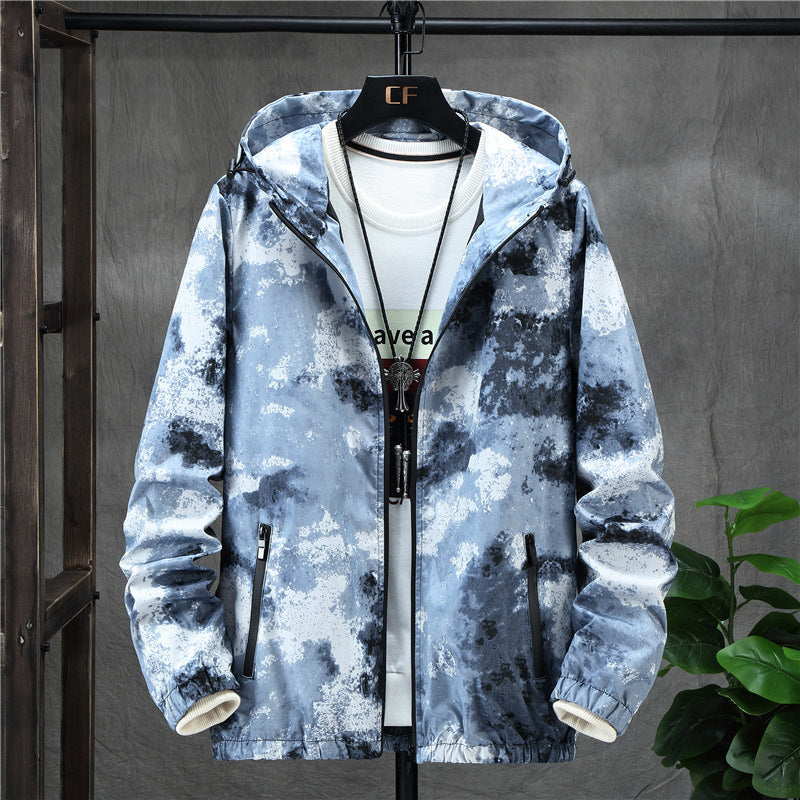 Men’s Camouflage Patchwork Jacket