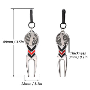 Golf Green Fork With Ball Marker Accessories