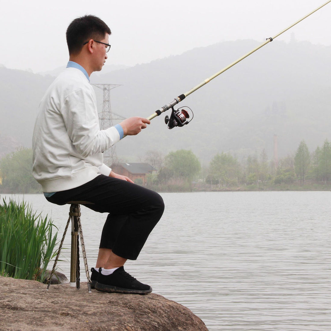 Foldable Portable Trekking Pole Stool