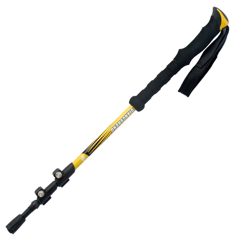 Telescopic Trekking Pole Outer Lock Straight Handle