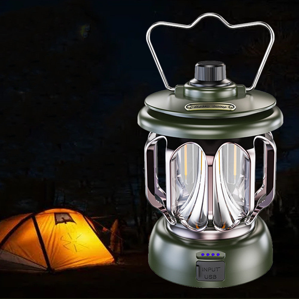 Retro Portable LED Camping Horse Lantern