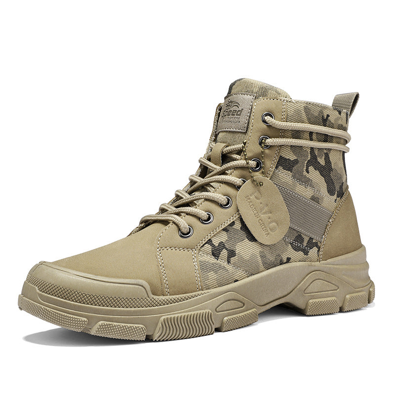 Canvas High Top Retro Outdoor Hiking Boots
