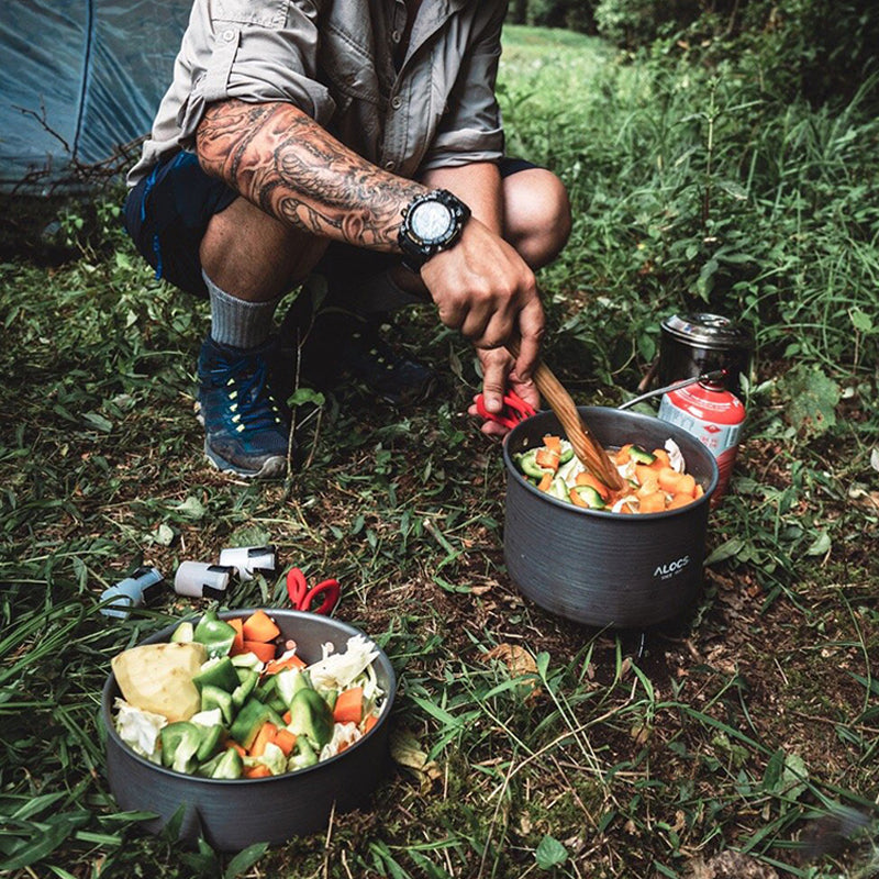 Portable Outdoor Cookware Pot Set