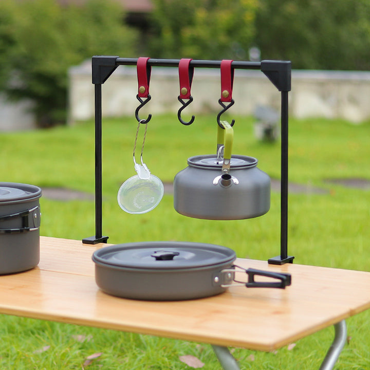 Adjustable Camping Desk Clamp Rack Pot Stove Holder