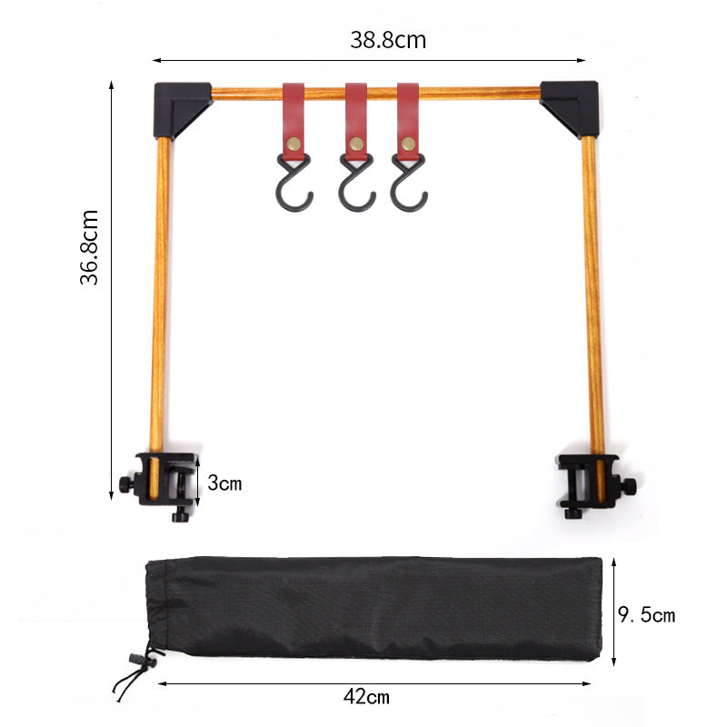 Adjustable Camping Desk Clamp Rack Pot Stove Holder