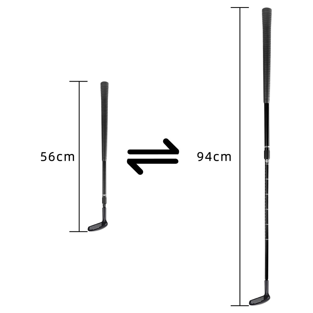 Double Sided Zinc Alloy Telescopic Golf Club