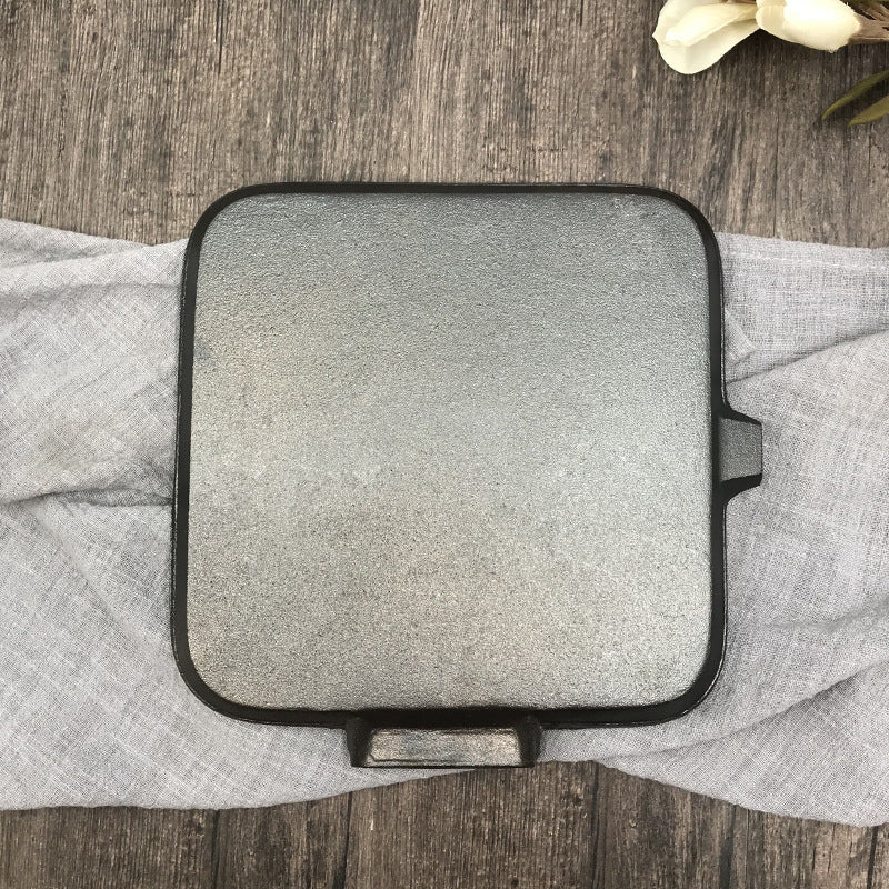 Cast Iron Folding Camping Steak Skillet Pan
