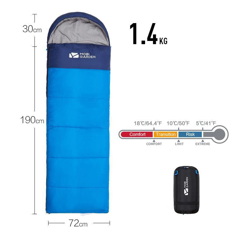 Thickened Mummy Winter Camping Sleeping Bag