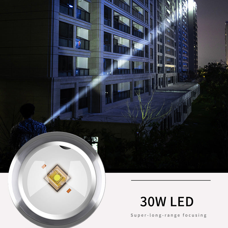 Rechargeable UV Laser Flashlight Waterproof Camping Pocket LED Lamp