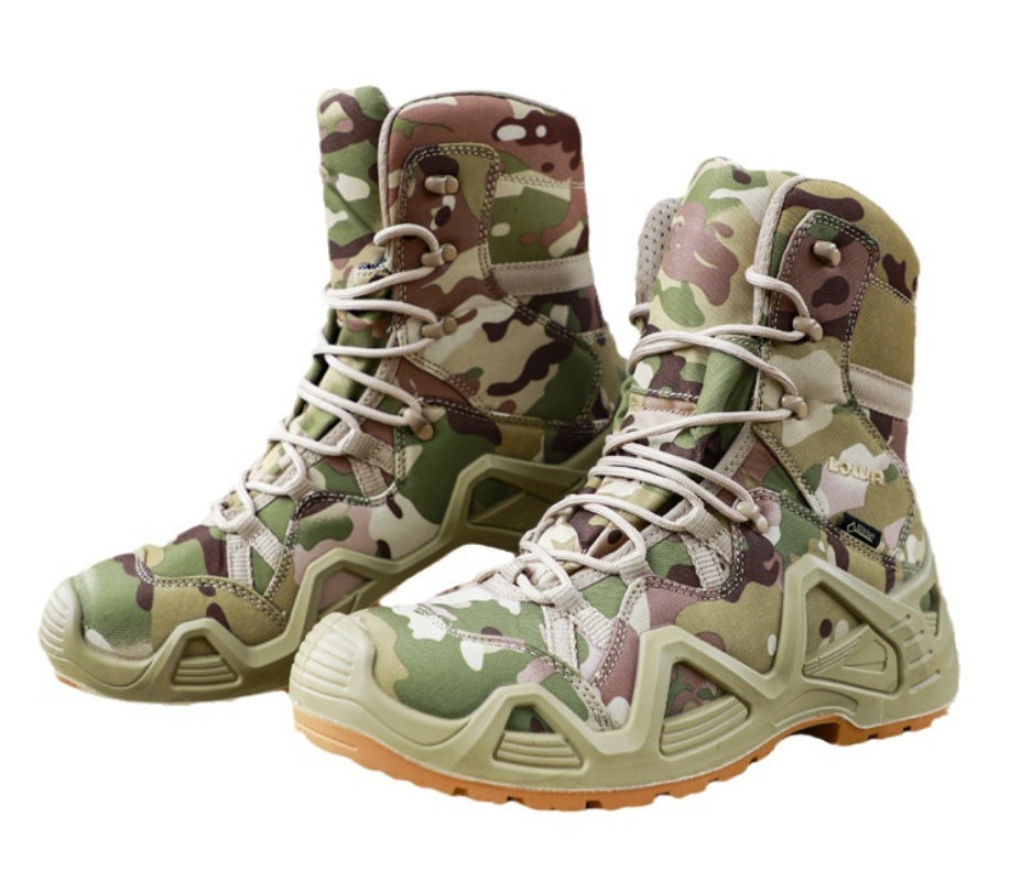 Mid Top High Top Military Combat Hiking Training Boots