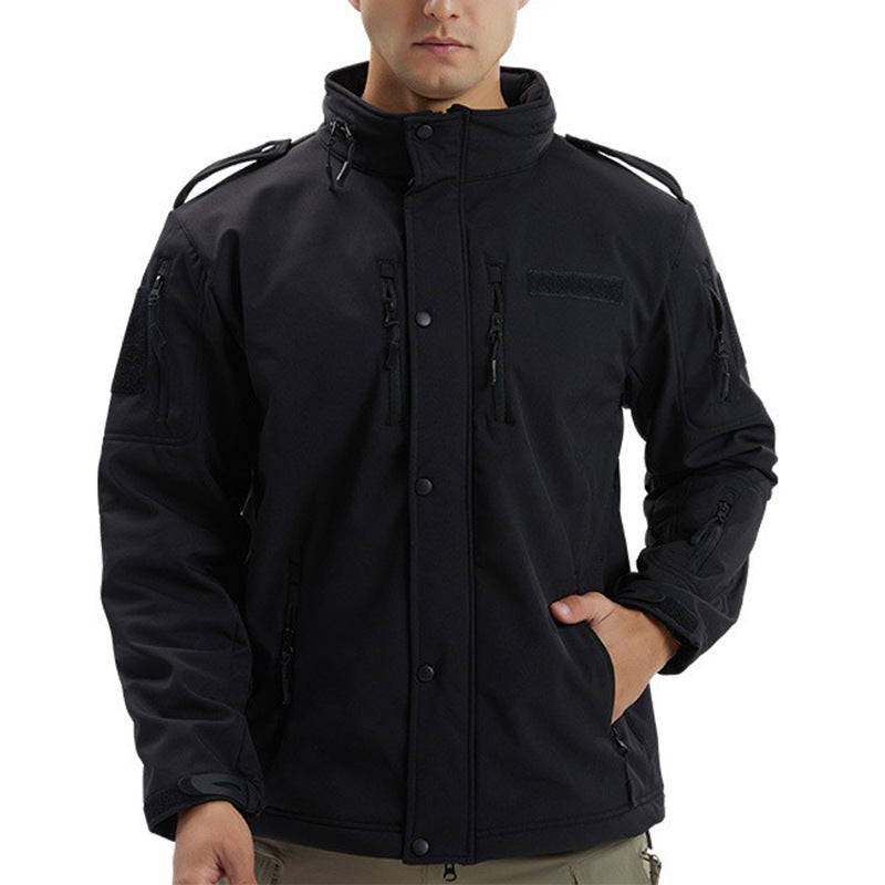 Men’s Camouflage Waterproof Fleece Soft Shell Jacket