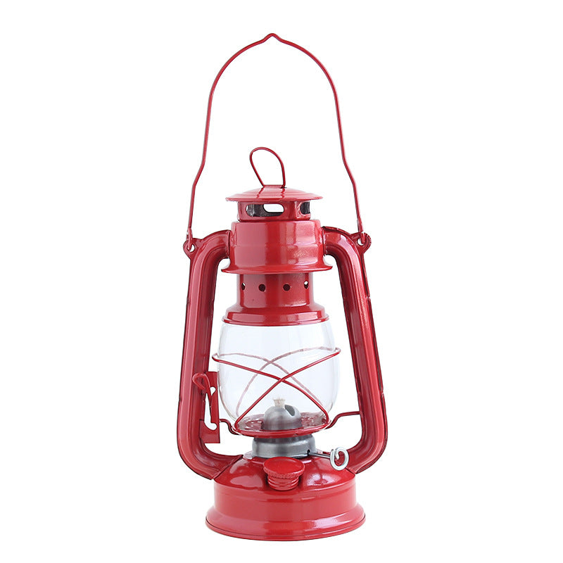 Retro Iron Kerosene Camping Lantern Portable Tent Light