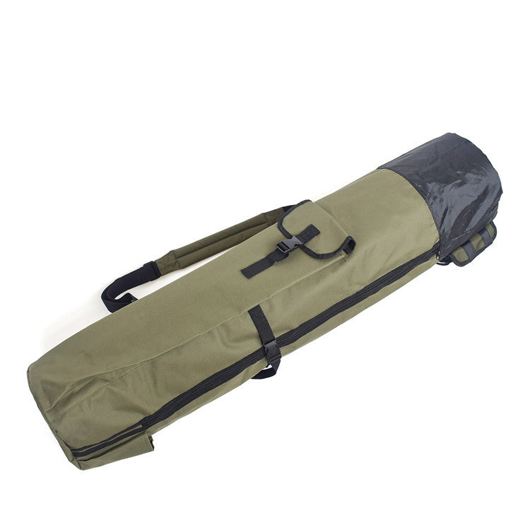 Cylindrical Fishing Rod Gear Storage Bag Durable Travel Case