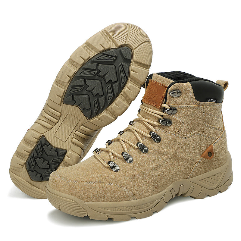 Men's High Top Autumn Winter Plus Size Hiking Boots