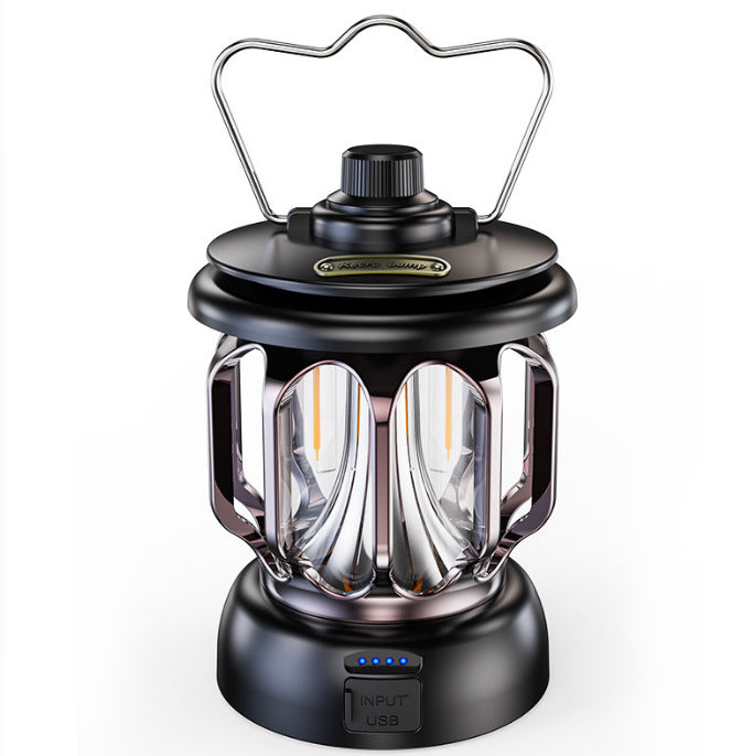 Retro Portable LED Camping Horse Lantern